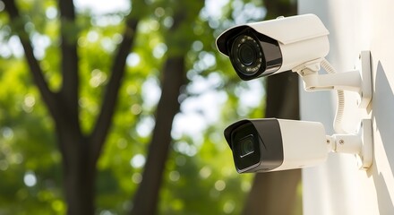 Enhance security with these sleek, modern surveillance cameras monitoring your property with smart technology and peace of mind