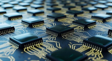 Explore the intricate network of microchips, a modern marvel powering innovation and technological advancement