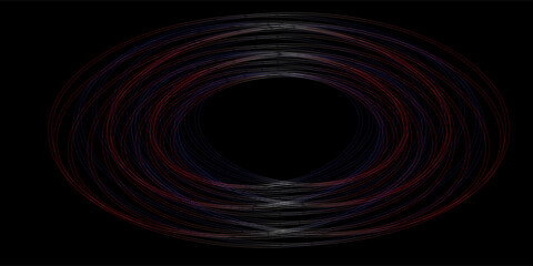 Abstract background with lines in circle. Art design spiral as logo or icon. A black figure on a white background and  on the black side.modern.