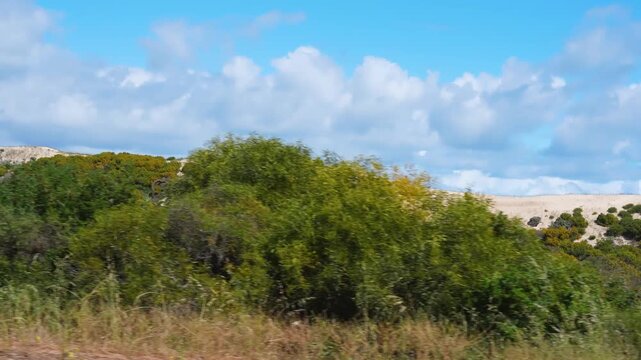 Golden sunset over the rolling sand dunes of Lancelin, Western Australia