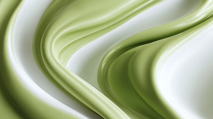 Savoring matcha a culinary delight in a modern kitchen setting creamy green textures and beautiful swirls