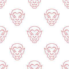 vampire seamless pattern isolated on transparent background.