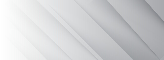 Fototapeta premium White abstract background with line pattern, banner design. Vector eps10
