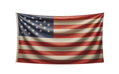 American flag on black