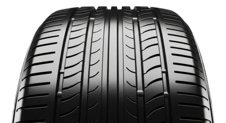 Tire tread pattern close-up