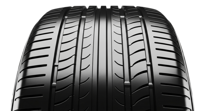 Tire tread pattern close-up