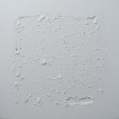 Abstract Texture Study, White Canvas, Contemporary Art, Minimalist, Studio, Close-Up, Texture Exploration