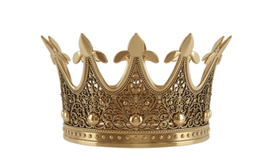 Crown of gold with ornate design