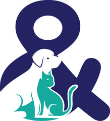 & pet care logo design template