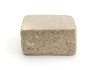 Peanut halva isolated on white.