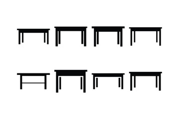 Fototapeta premium Table Icon Set