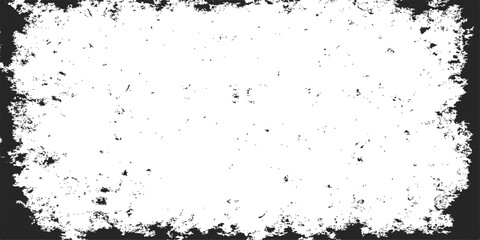 Abstract black ink splat grunge frame design texture background illustration
