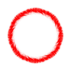 Red Energy Ring Overlay PNG on transparent background	