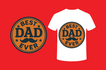 vector illustration of a label for sale Best dad ever t shirt design for father s day celebration