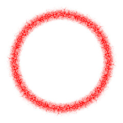 Red Energy Ring Overlay PNG on transparent background	