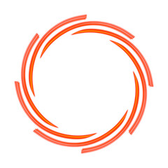 Red Energy Ring Overlay PNG on transparent background	