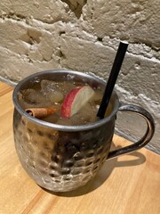 apple cinnamon moscow mule cocktail