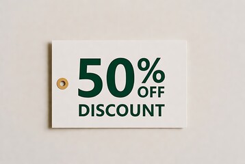 Announcing a huge 50% off discount sale event to boost your business and attract new customers with this limited time offer, perfect for promotions and advertising