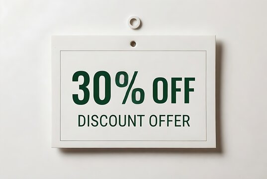 Grab this amazing 30% off discount offer now to boost your sales and attract customers with a limited time promotion for retail marketing success