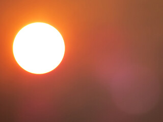 Hot sun causing global warming, heat wave and climate change