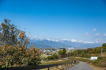 クラフトパークからの北アルプス　池田町