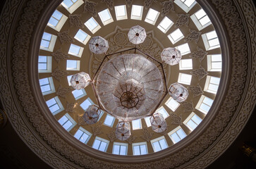 abstract background fragment of classic vintage chandelier