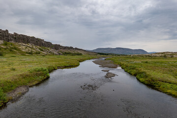 Fototapeta premium Thingvellir national park and river in Iceland