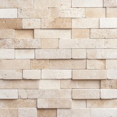 Fototapeta premium 3D Beige Stone Wall, Texture , Background