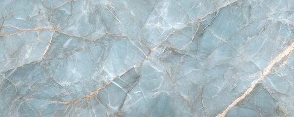 Obraz premium Blue Marble Texture with Golden Veins, Stone , Background