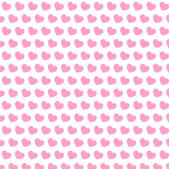Soft pink heart pattern on a white background, perfect for Valentine’s Day, romantic wrapping paper, wedding stationery, love-themed cards, or cute feminine digital designs.