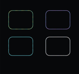 Abstract Neon Effect Glowing Rectangular Shapes Background