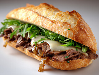 grilled steak engulfed in flames on dark background
