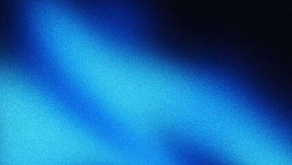Blue black abstract gradient background, with grainy noise texture design web banner backdrop poster header