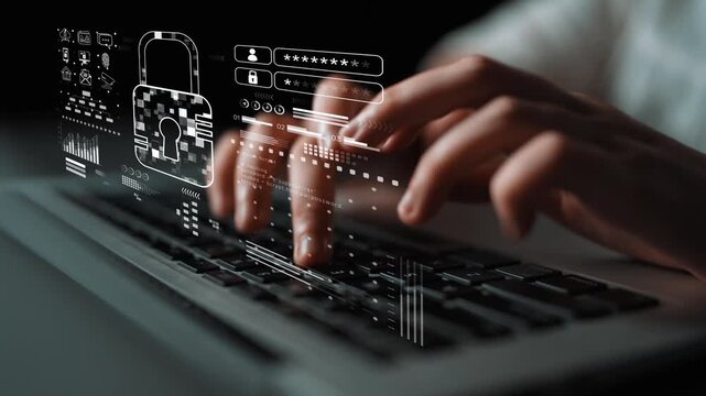 Cyber security system protecting digital infrastructure. Cyber security ensures data safety, prevents breaches, cyber security strengthens defense, and supports secure operations. Marrow