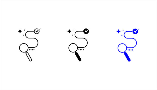 Traceability icon set. on white, vector illustration, pictogram isolated on white background. color editable
 
