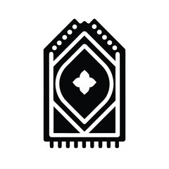 Obraz premium Islamic Arab Rug Icon Symmetry