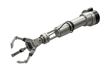 Robotic Claw Arm isolated on a transparent background