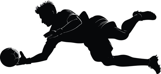 Football player silhouette vector