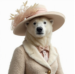 Animal with fashion clothes