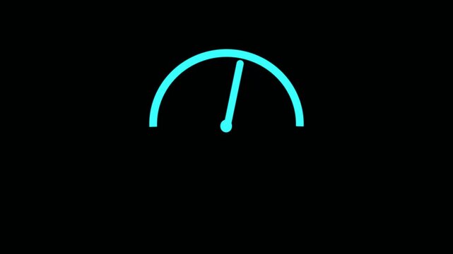 Animated testosterone level meter decreasing from Low to Normal level for concepts related to low testosterone.	