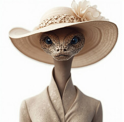 Animal with fashion clothes