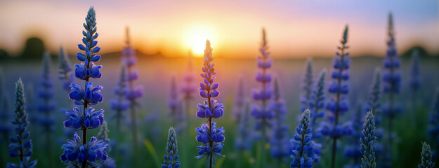 Nice flowers landscape