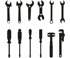Working tools collection. Repair and construction supplies set