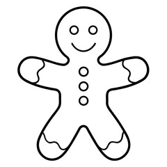 Gingerbread man cookie, a delightful treat