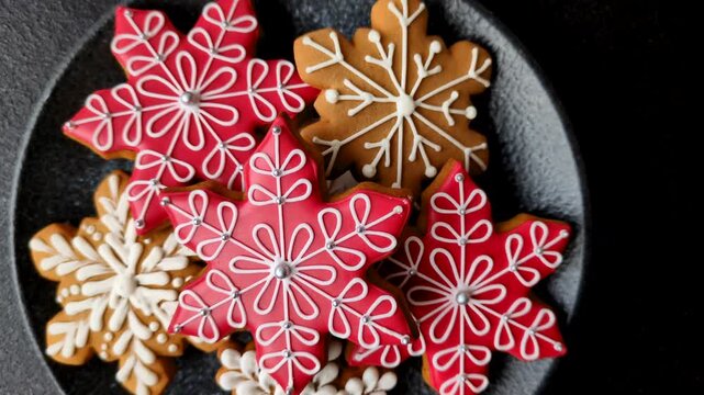 Gingerbread, Christmas cookies, and ornamental holiday baked goods. Christmas gingerbread