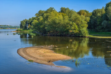 Vistula River Landscape In Poland