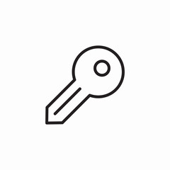 key use icon sign vector