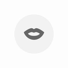 Obraz premium lipstick application icon sign vector