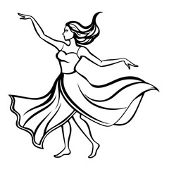 girl in a dress with wings