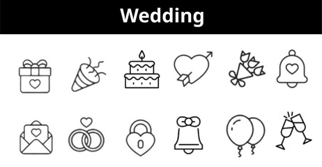 Wedding Icons Minimal & Modern